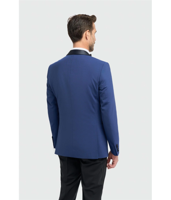 Aspen - Men's Blue 2 Piece Shawl Collar Tuxedo Suit