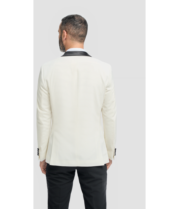 Aspen - Men's Cream 2 Piece Shawl Collar Tuxedo Suit