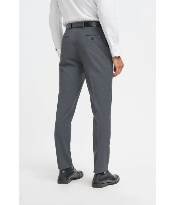 Bond - Men's Charcoal 3 Piece Tailored Fit Suit