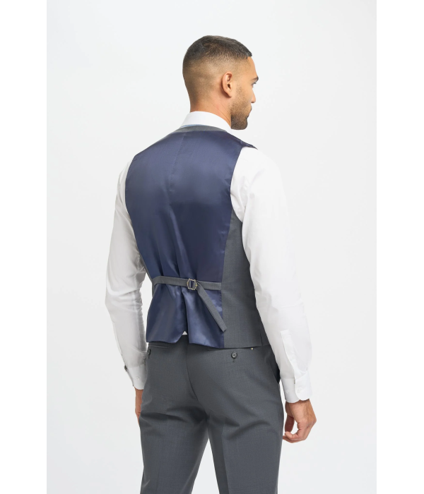 Bond - Men's Charcoal 3 Piece Tailored Fit Suit