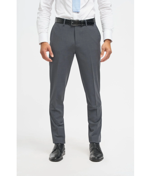 Bond - Men's Charcoal 3 Piece Tailored Fit Suit