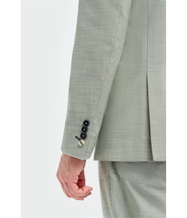Camden - Men's Sage Green 3 Piece Tailored Fit Suit