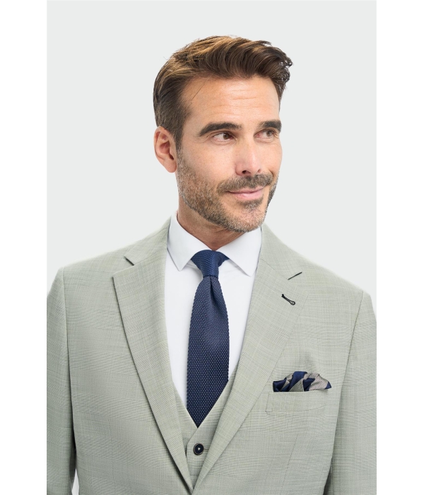 Camden - Men's Sage Green 3 Piece Tailored Fit Suit