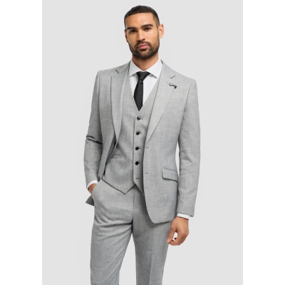 Malibu - Men's Grey 3 Piece Tailored Fit Suit