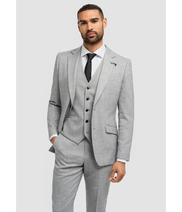 Malibu - Men's Grey 3 Piece Tailored Fit Suit
