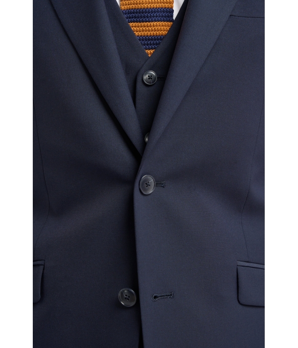 Malibu - Men's Navy 3 Piece Tailored Fit Suit
