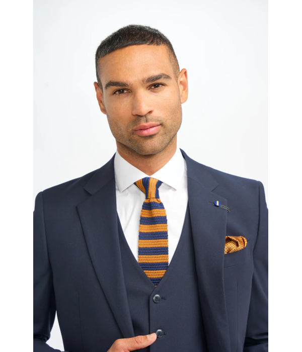 Malibu - Men's Navy 3 Piece Tailored Fit Suit