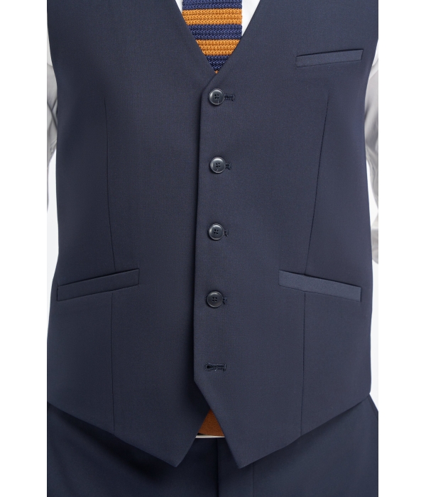 Malibu - Men's Navy 3 Piece Tailored Fit Suit