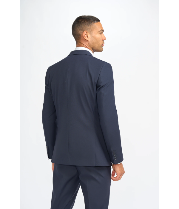 Malibu - Men's Navy 3 Piece Tailored Fit Suit