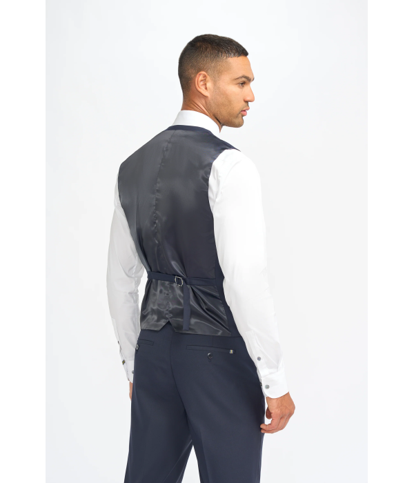 Malibu - Men's Navy 3 Piece Tailored Fit Suit