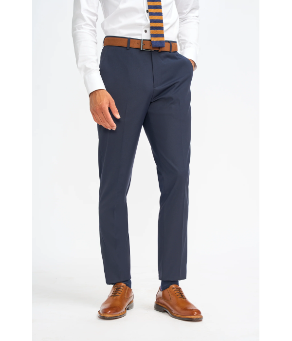 Malibu - Men's Navy 3 Piece Tailored Fit Suit