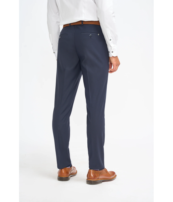 Malibu - Men's Navy 3 Piece Tailored Fit Suit