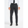 Roberto - Men's Black 3 Piece Shadow Stripes Wool Blend Suit
