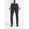 Roberto - Men's Black 3 Piece Shadow Stripes Wool Blend Suit