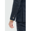 Torino - Men's 3 Piece Tailored Fit Navy Check Suit