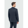 Torino - Men's 3 Piece Tailored Fit Navy Check Suit