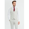 Tropez - Men's 3 Piece Grey Tailored Fit Suit