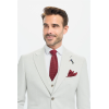 Tropez - Men's 3 Piece Grey Tailored Fit Suit