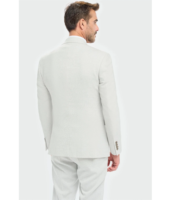 Tropez - Men's 3 Piece Grey Tailored Fit Suit