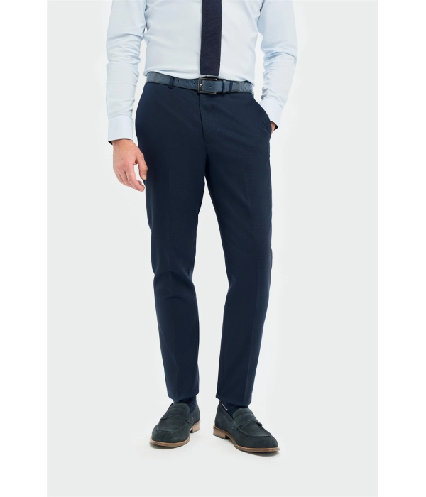 Tropez - Men's 3 Piece Navy Tailored Fit Suit