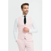 Tropez - Men's 3 Piece Pink Tailored Fit Suit