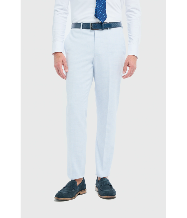 Tropez - Men's 3 Piece Sky Blue Tailored Fit Suit